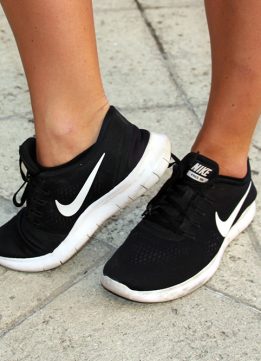 Black and White Nike Sneakers