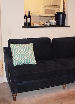 Blue Chenille Couch in My Living Roomjpg