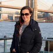 Calvin Klein Hooded Puffer Coat at the Brooklyn Bridge