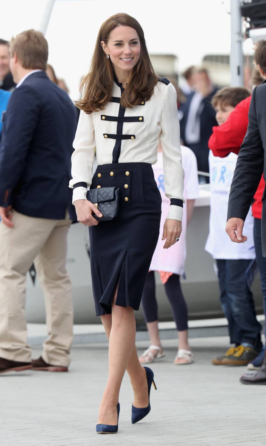 Kate Middleton in Alexander McQueen Blouse and Skirt, May 2016