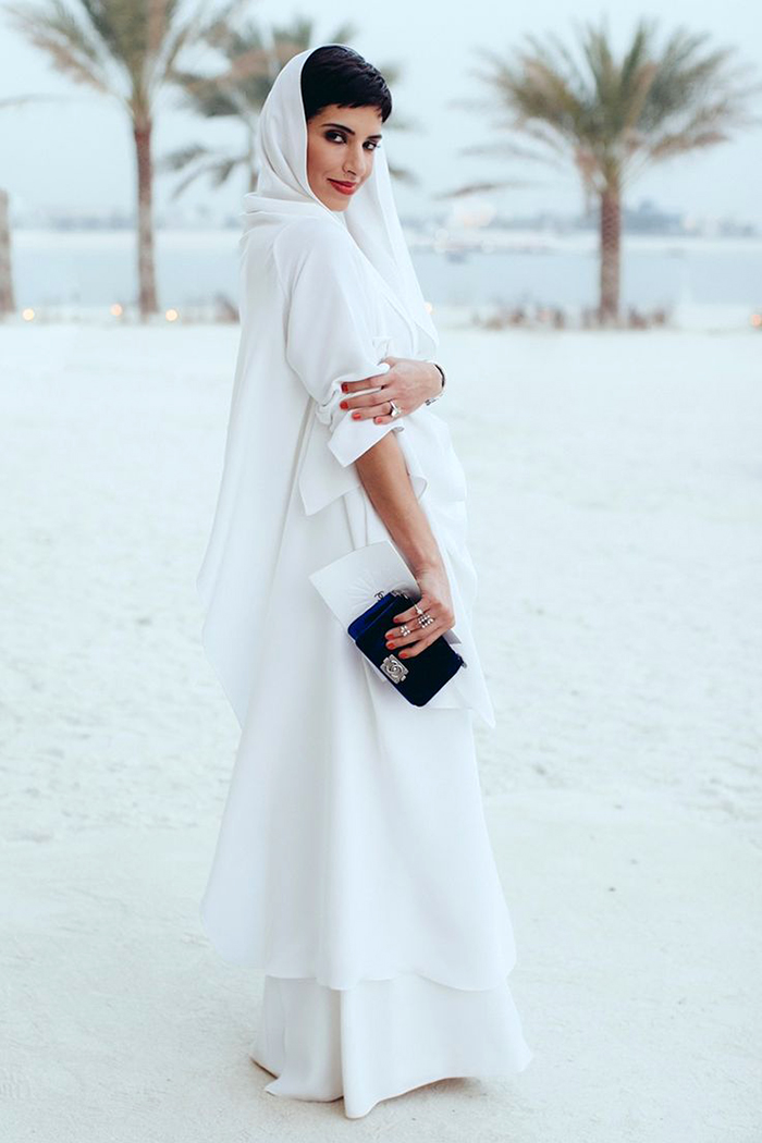 Deena Abdulaziz Al-Saud in White