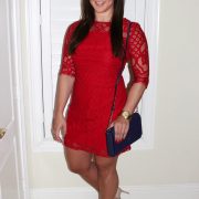 Just Taylor Red Lace Dress from Nordstrom