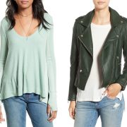 Nordstrom Winter Sale 2017 - Free People 'Malibu' Thermal Top and BLANKNYC 'Easy Rider' Faux Leather Moto Jacket