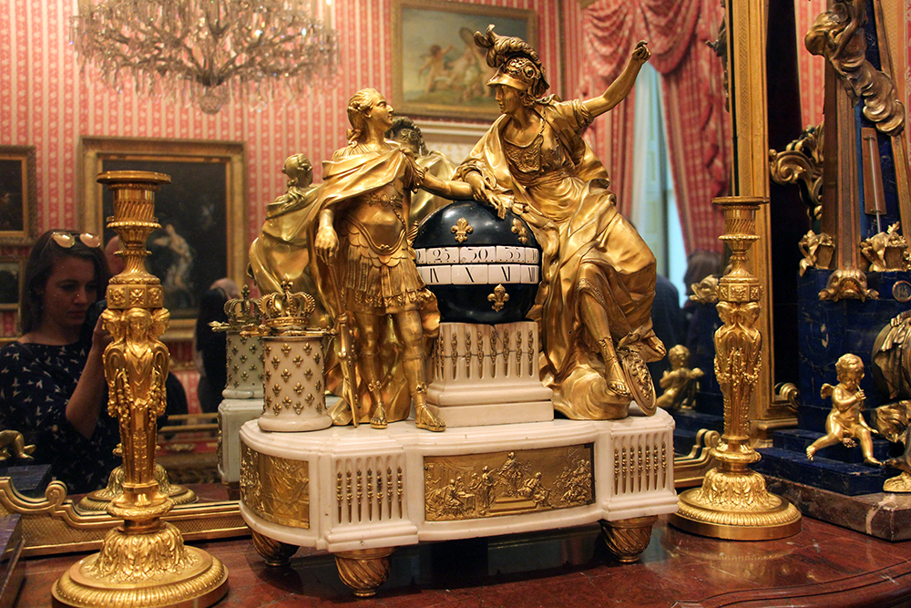 Ancient Gold Clock at the Wallace Collection