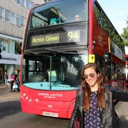 Double Decker Red Bus in Oxford Circus