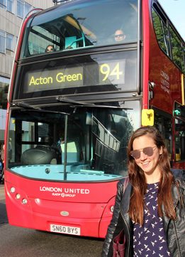 Double Decker Red Bus in Oxford Circus
