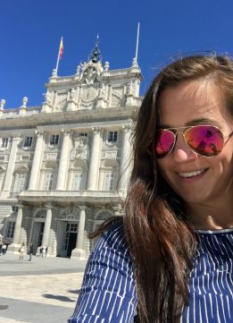 Selfie at the Royal Palace of Madrid