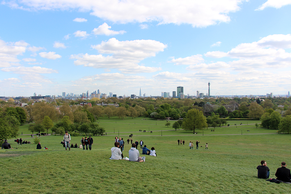 View of London from the Top of Primrose Hill