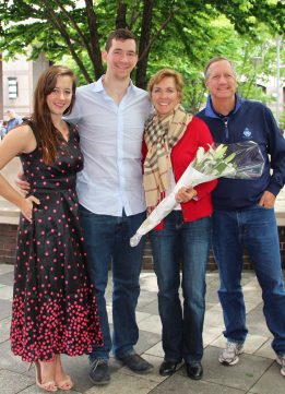 Family Photo After Brunch on Mother's Day