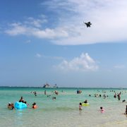 Fighter Jet Over South Beach Miami