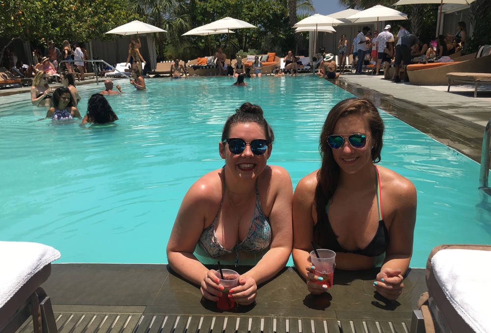 In the Pool at the Hyde Beach SLS Pool Party