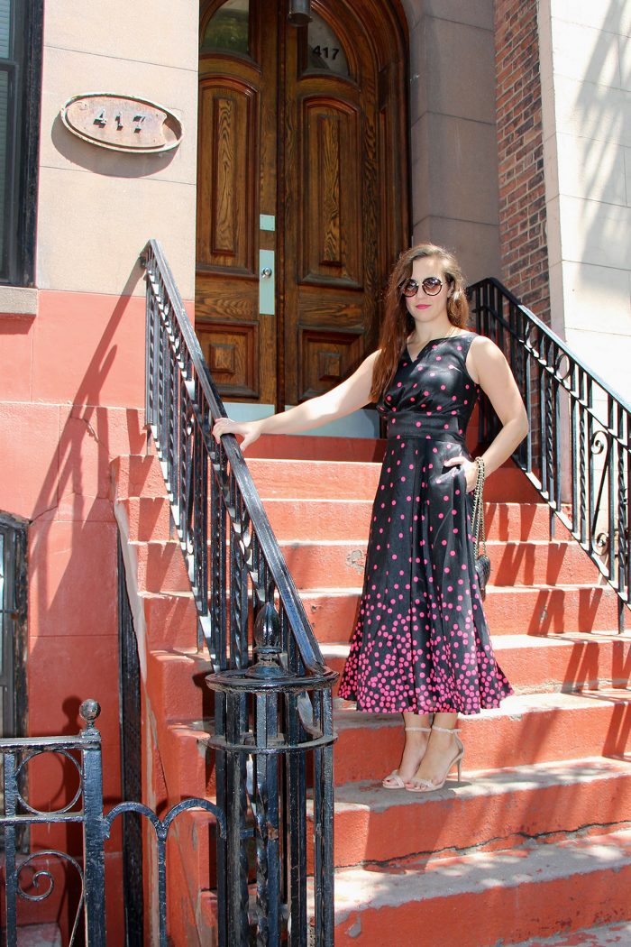 Sofia Polka Dot Midi Dress