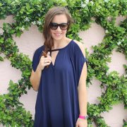 Robin Piccone Cold Shoulder Cover-Up with Marc Jacobs Sunglasses and Watch