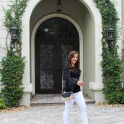 Shopbop Fashion Blogger in Style Mafia Locka Top and J Brand Skinny Jeans