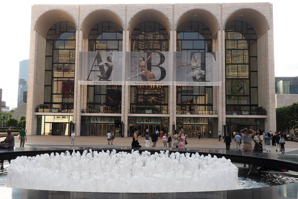 ABT at the Metropolitan Opera House with the Fountain Lincoln Center