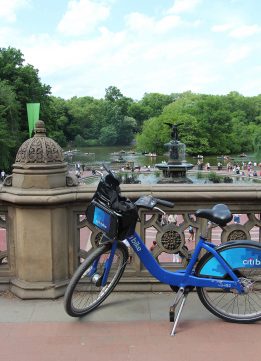 Biking Around Manhattan - Citibike Bethesda Terrace and Fountain in Central Park