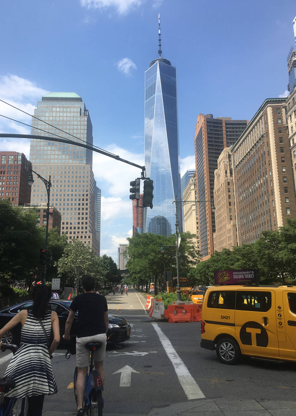 Biking Around Manhattan - One World Trade