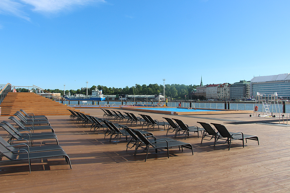 Lawn Chairs at the Allas Sea Pool