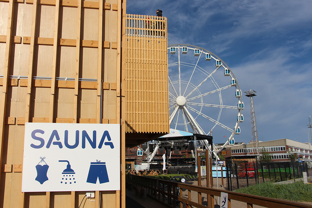 Sauna at the Allas Sea Pool