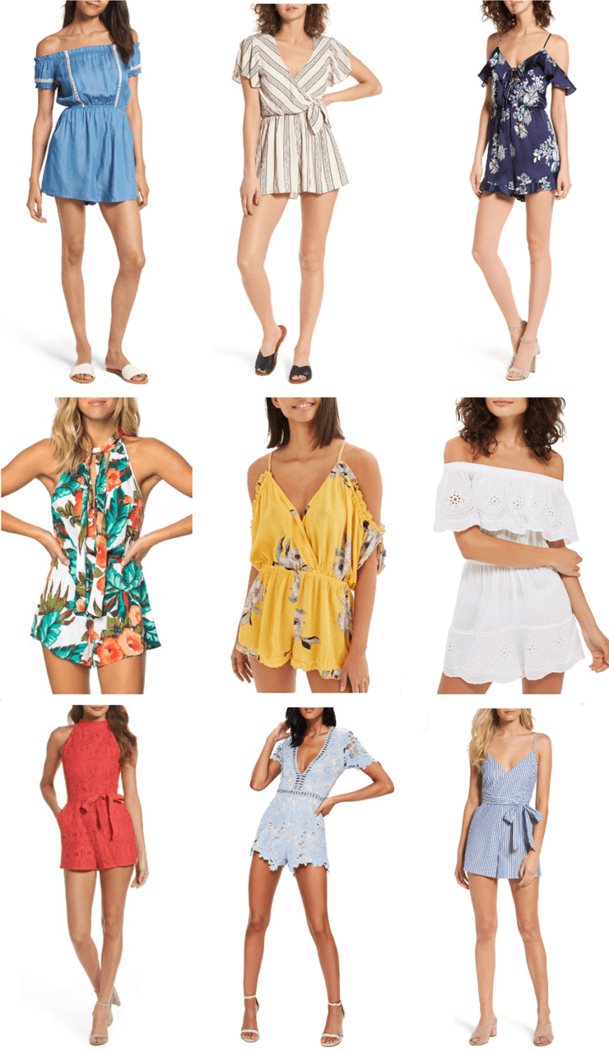 Sparkles and Shoes Summer Rompers Under $100