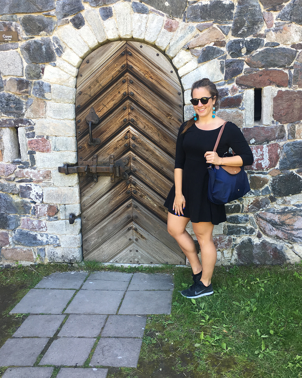At the Door to the Fortress on Suomenlinna