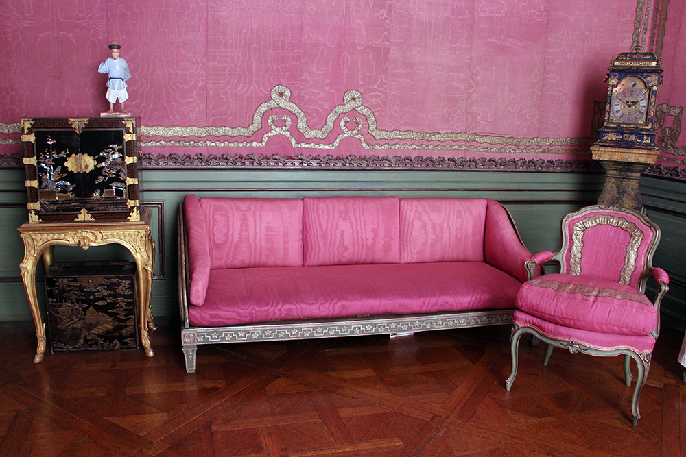Couches in The Chinese Pavilion at Drottningholm Palace