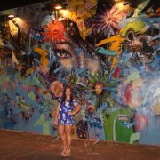 Floral Romper at the Wynwood Walls