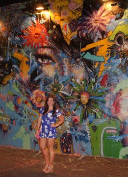 Floral Romper at the Wynwood Walls