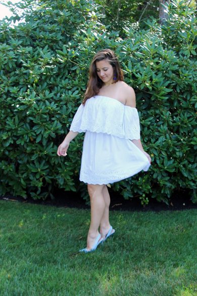 Elan Off the Shoulder Cover-Up Dress in White from Nordstrom