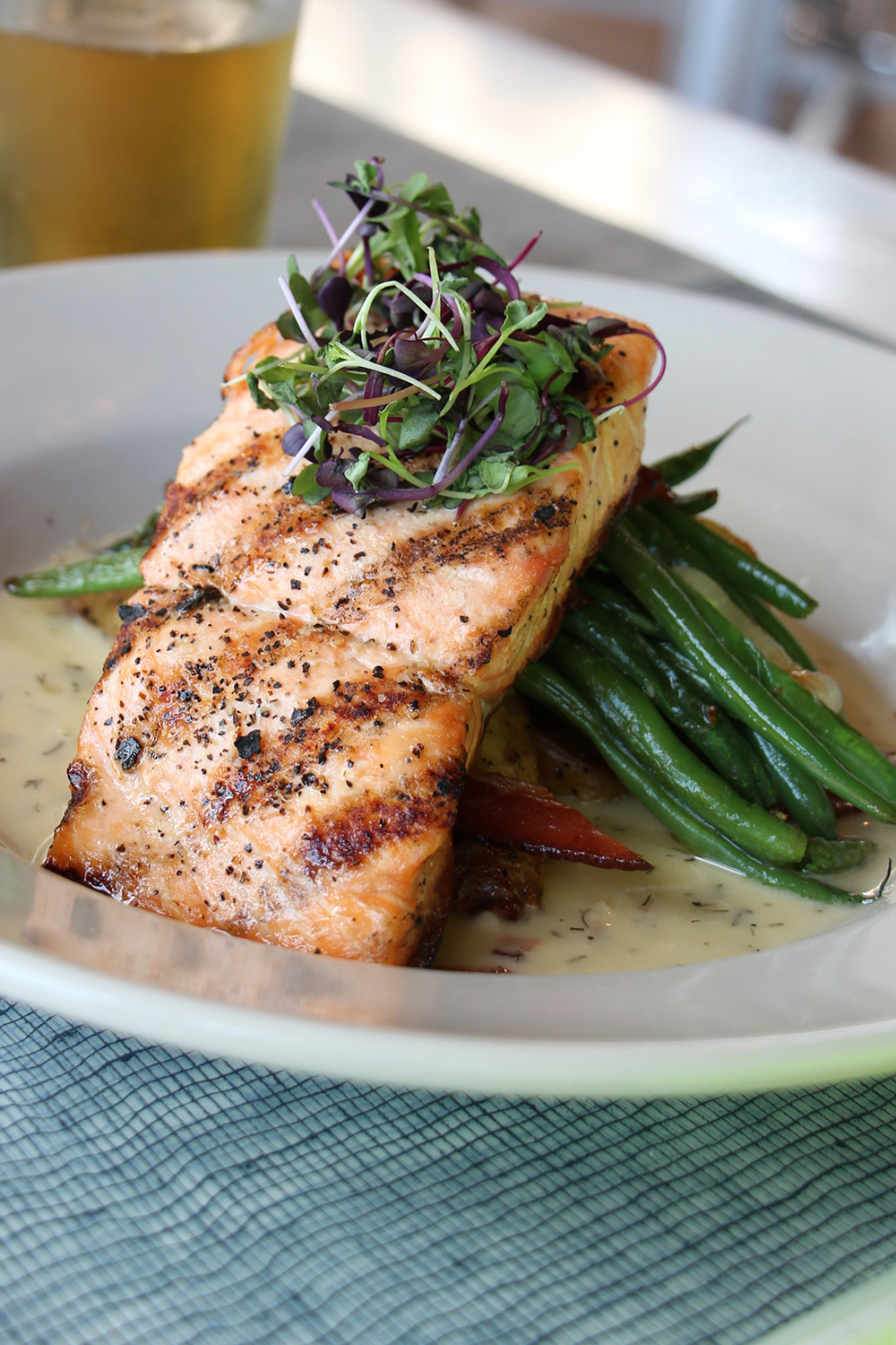 Quick's Hole Tavern Grilled Salmon