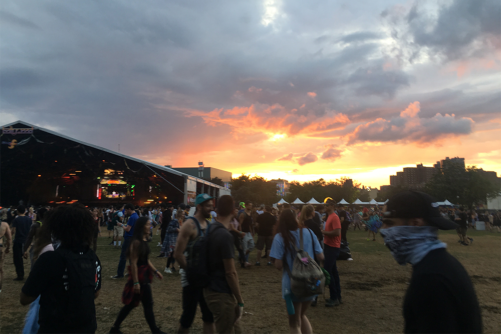 Sunset on Day Three of Electric Zoo