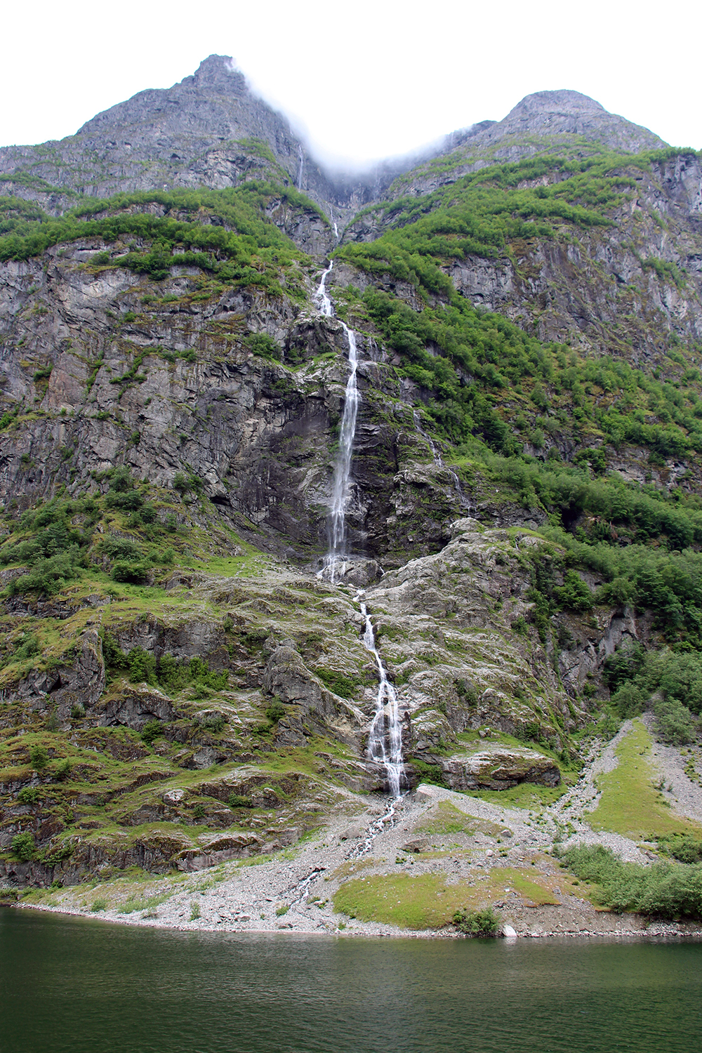 Waterfall in the Norwegian Fjords