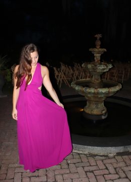 Charleston Postcards - Charleston Wedding in Jill Jill Stuart V Neck Gown in Viola