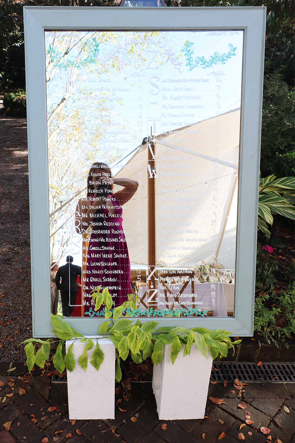Charleston Wedding Weekend - Table Assignments