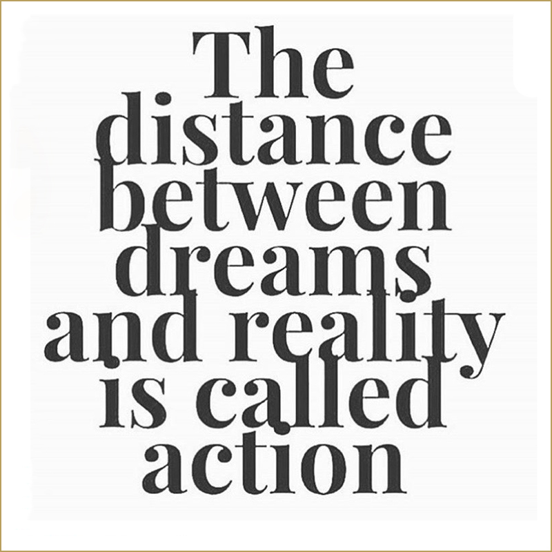 Instagram Quotes - The Distance Between Dreams and Reality