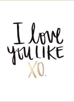 Instargam Quotes - I Love You Like XO