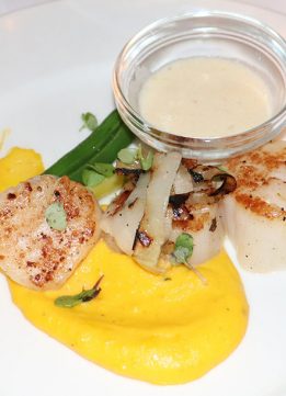 The Inn at Pleasant Lake Pan Seared Canadian Scallops