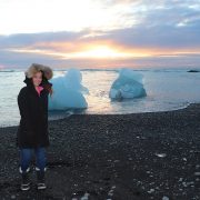 Kelly at the Jökulsárlón Lake