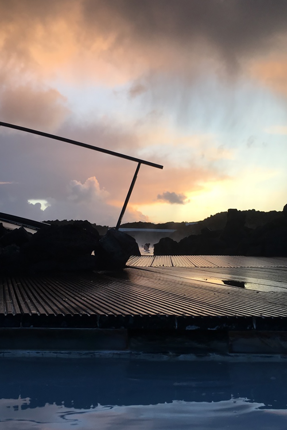 Beautiful Clouds at the Blue Lagoon