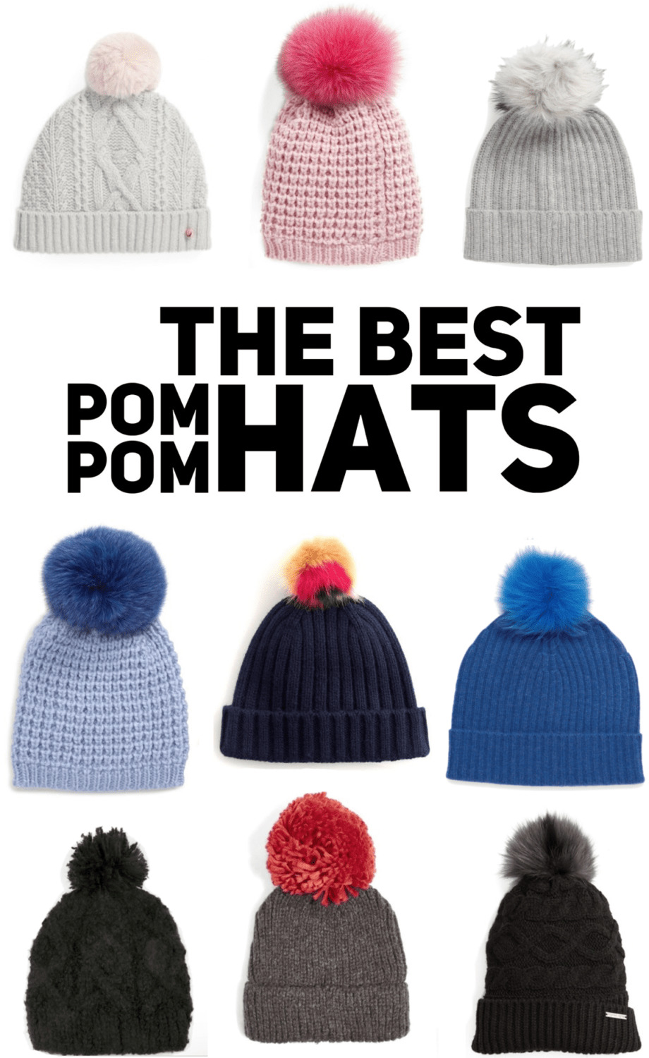 Sparkles and Shoes Pom Pom Hats in December 2017