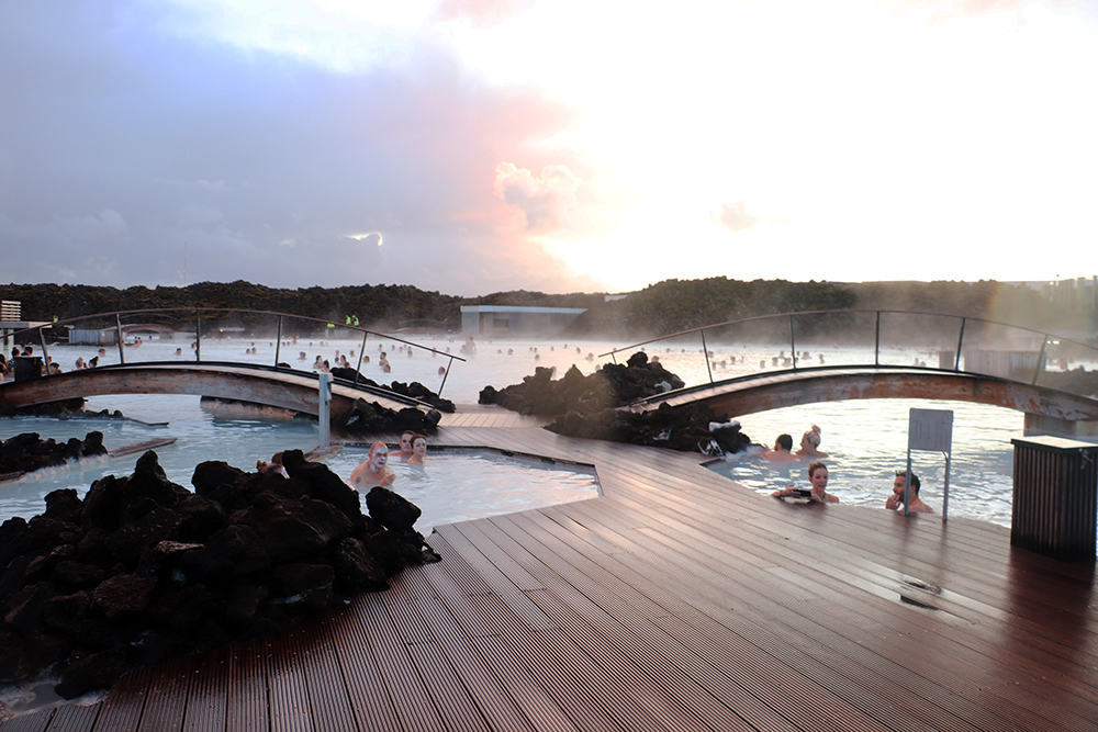 Sunset at the Blue Lagoon