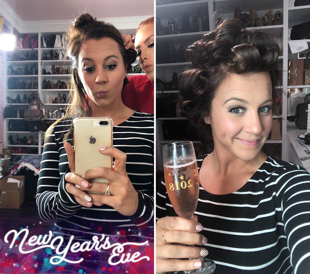 Snaps Getting Ready for NYE
