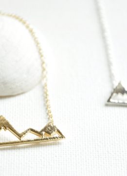 Thoughtful Geography Gifts - Mountain Necklace
