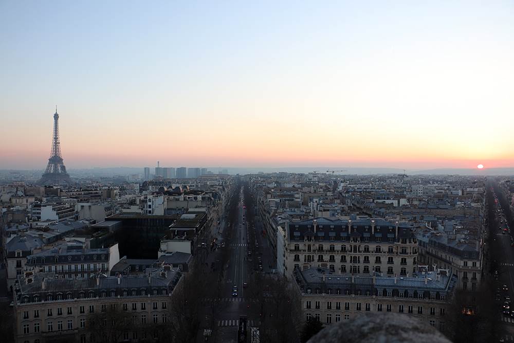 Eiffel Tower from Arc De Triomphe - The Paris Pass