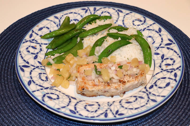 HelloFresh Finished Pineapple Pork Chops