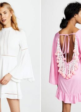 In My Cart - BB Dakota Jack x BB Dakota Charrelle Dress in Off White and SUNDRESS Fiorella Dress in Pink:White