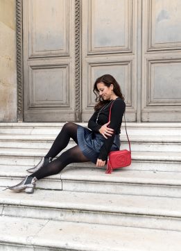 Navy Pleats in Paris 01