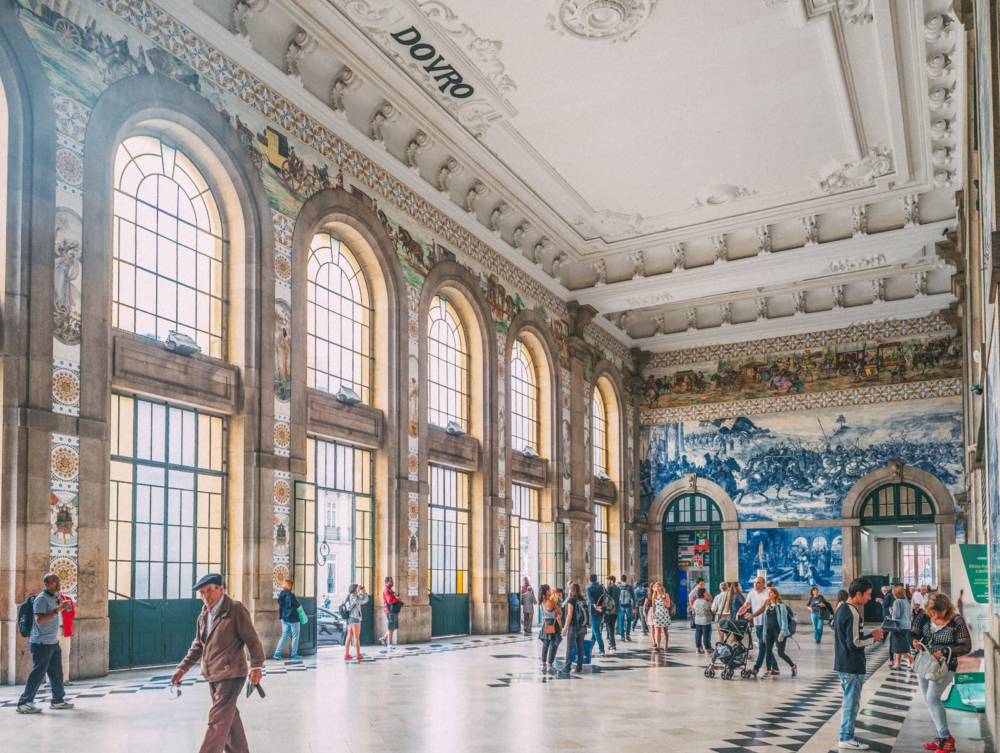 Planning for Portugal - Sao Bento Train Station in Porto - Hand Luggage Only