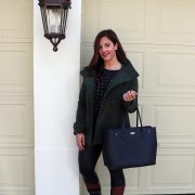Winter Look with a Hunter Green Coat