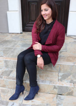 BB Dakota Wade Faux Suede Jacket and All Black